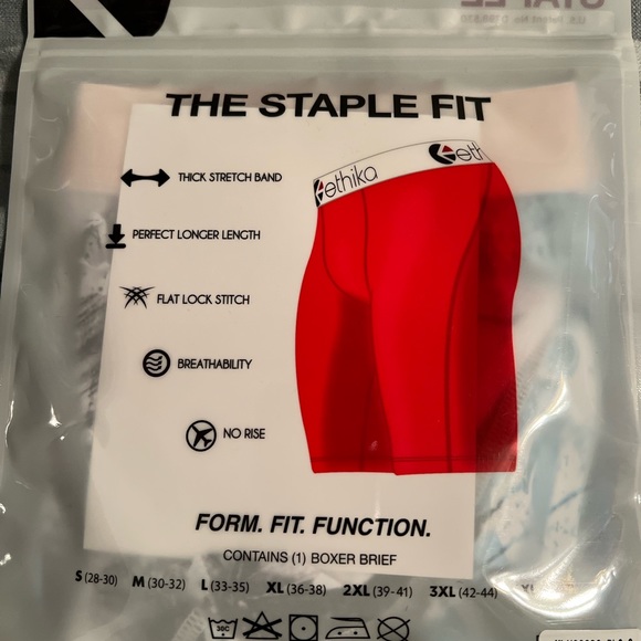 New 3 piece Men’s Ethika boxers brief Men’s Size small 28-30. - Picture 4 of 4